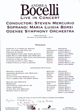 Programmblatt, 22. 6. 2002, Aarhus, D�nemark, Dank an Anne Karin