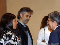 Andrea talking to the Italian ambassador in Germany, Silvio Fagiolo, Berlin, 6-18-2005, copyright www.bocelli.de