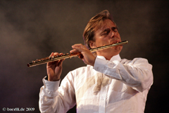 Teatro Del Silenzio, Generalprobe, 17.7.09 mit Andrea Griminelli, Foto copyright www.bocelli.de