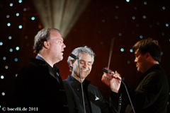 New York Central Park, 15 September 2011, with Bryn Terfel, copyright www.bocelli.de