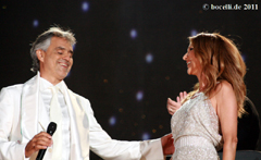 New York Central Park, 15 September 2011, with Celine Dion, copyright www.bocelli.de