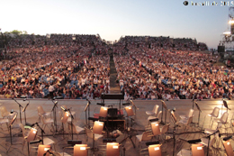 Teatro del Silenzio, August 2, 2015, backstage, photo F.Hochscheid fr www.Bocelli.de