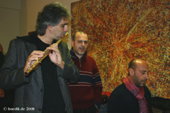 Andrea, Pierpaolo Guerini, Carlo Bernini, Dec 2008, Milano, copyright www.bocelli.de