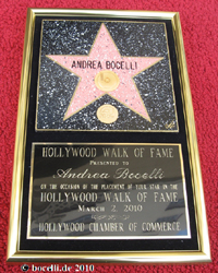 Hollywood, Walk of Fame, March 2, 2010, thanks to Mary!